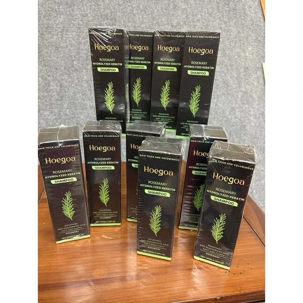 Hoegoa Rosemary Hydrolyzed Keratin Shampoo Thickening Volumizing 100ml 3.38oz